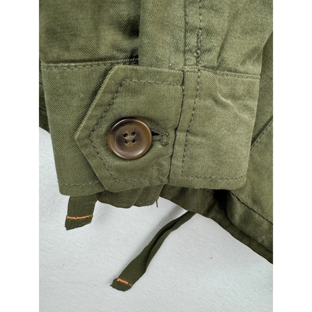 JCP Utility Jacket Womens Small Olive Green Military Field Coat Grunge Punk - Picture 6 of 13